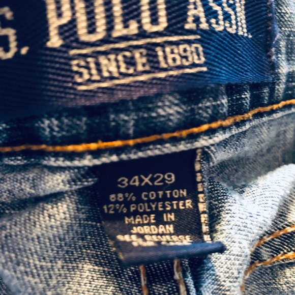 U.S. Polo Jeans Medium Wash Lightly Distressed - Picture 6 of 8